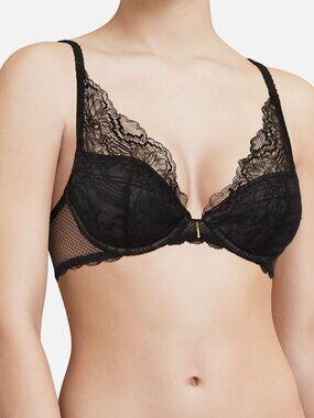 Chantelle Women's Black Waltz Push Up Bra Size 34D